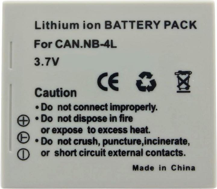 Actual product image Canon NB-4L (Camera battery)