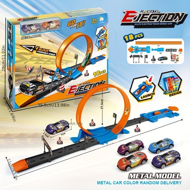 Activity Board 360° rotating race track rollercoaster set