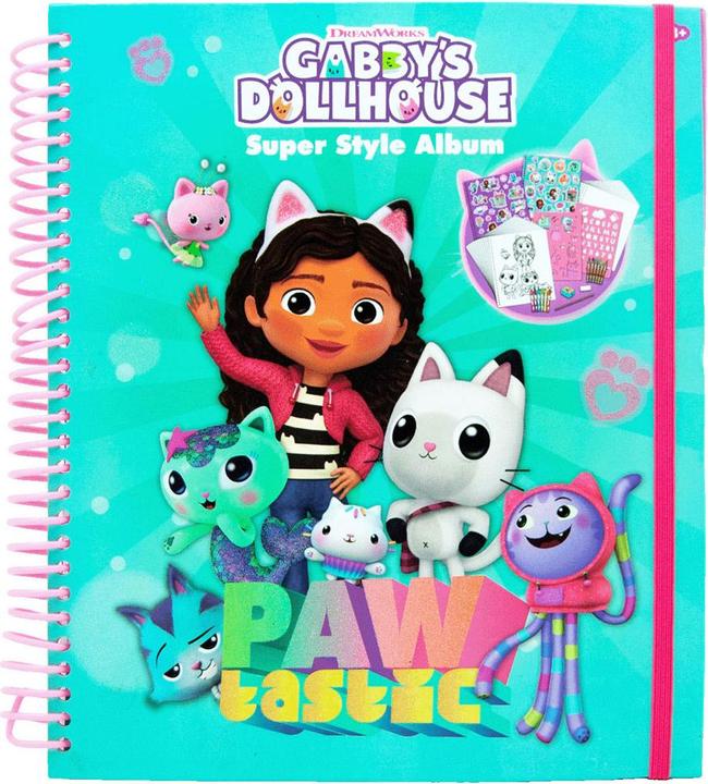 Actual product image Gabby's Dollhouse Super Style Album Colour Set