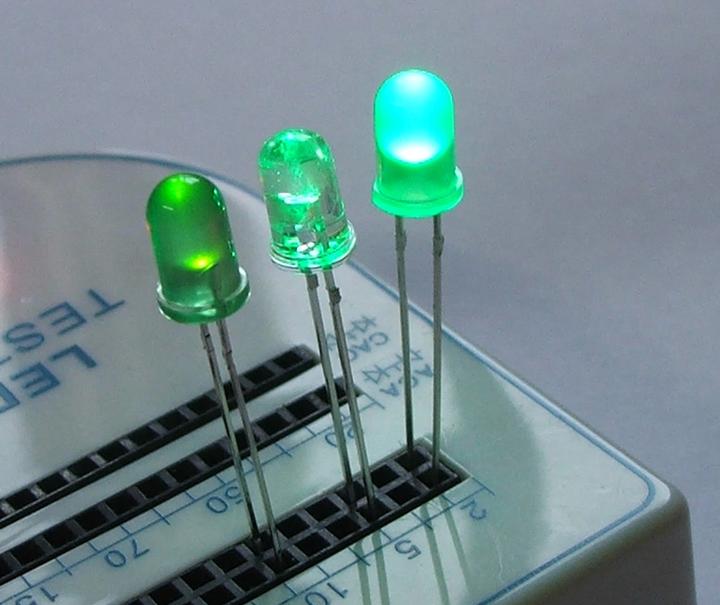 Produktbild OEM Superhelle LED Grün im Transparenten Gehäuse 5mm