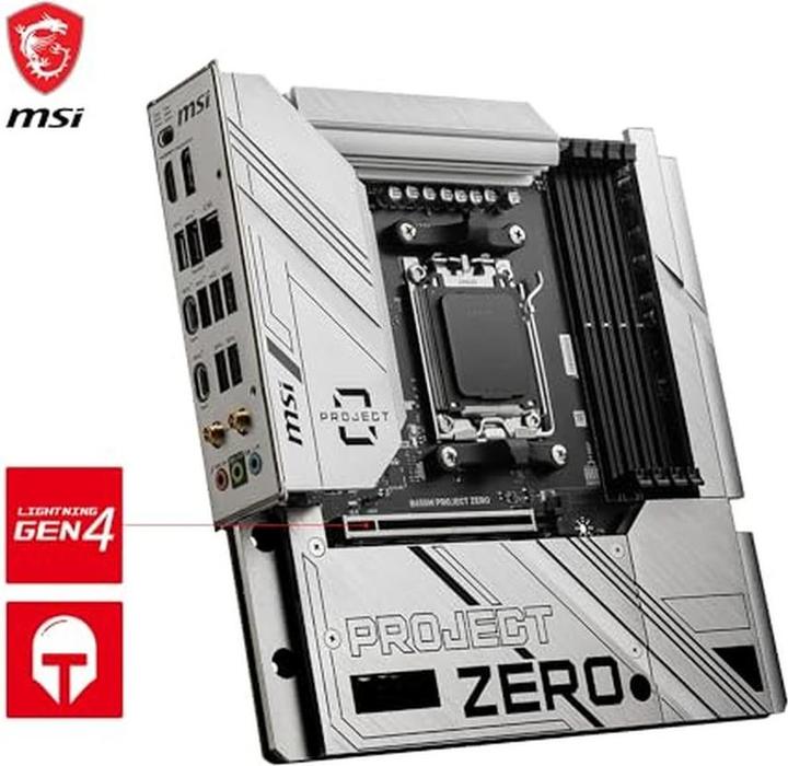 Image du produit MSI B650M PROJECT ZERO (B650,AM5,mATX,DDR5) (AM5, AMD B650, mATX)