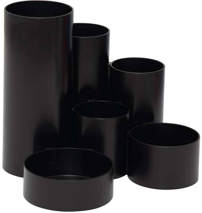 Maul MAULtubo Recycling 4115690 Pencil holder Black Number of compartments: 6