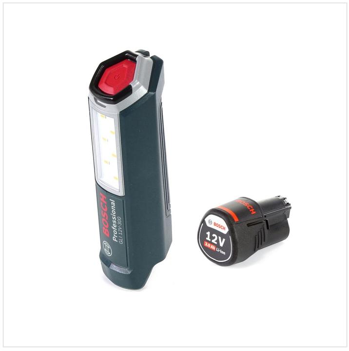 Produktbild Bosch Professional GLI 12V-300 Akku Lampe + 1x GBA 12 V 3,0 Ah Akku (300 lm)