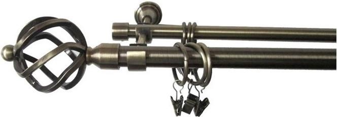 Actual product image Domoletti DOUBLE CURTAIN RAIL SET F512005 240CM