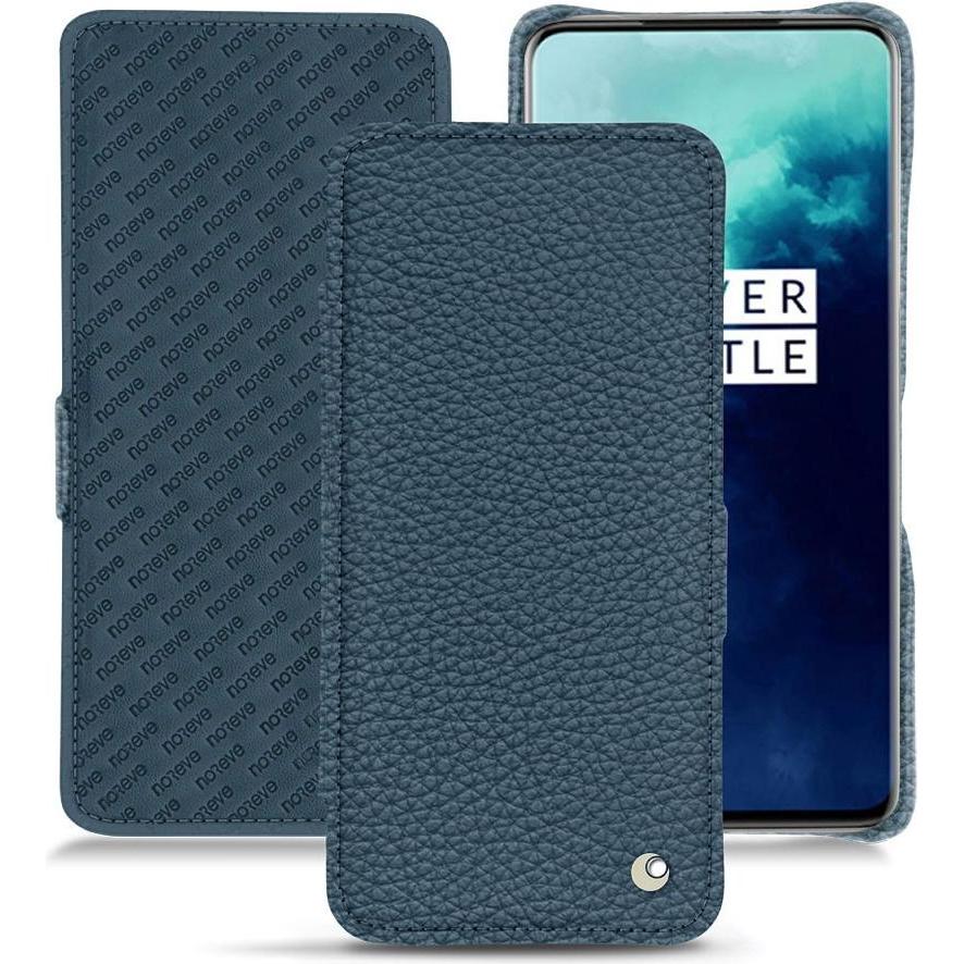 Noreve Lederschutzhülle horizontal (OnePlus 7T Pro), Smartphone Hülle, Blau