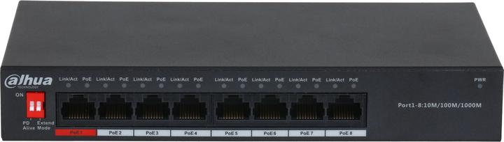 Actual product image Dahua DH-PFS3008-8GT-96 Unmanaged 8 1000M Yes Switch (8 ports)