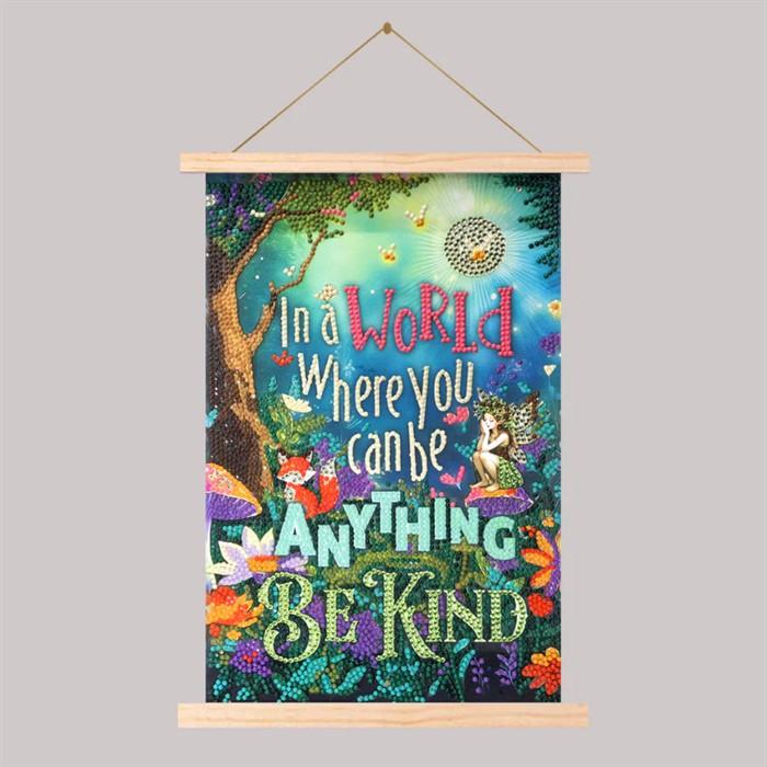 Immagine prodotto Craft Buddy Be Kind, 20x30cm Mini Crystal Art Scroll Kit