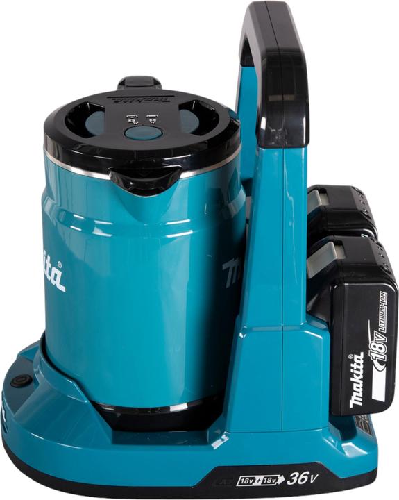 Immagine prodotto Makita Bollitore a batteria DKT 360 A2 36 V ( 2x 18 V ) 0,8 L + 2x batteria ricaricabile 2,0 Ah - senza (0.80 l)