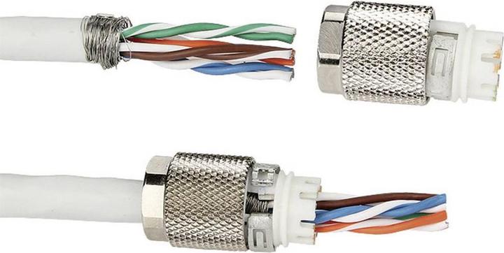 Actual product image Elbro MetzConnect Cable Connector,Cat.7 Raw CableA / Class FA For the connection, extension, reparatu...