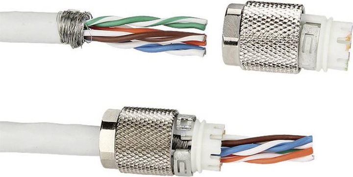 Actual product image Elbro MetzConnect Cable Connector,Cat.7 Raw CableA / Class FA For the connection, extension, reparatu...