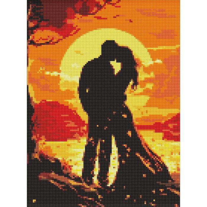 Ideyka Diamond Painting - Romantik der Sinne mit Rahmen 30 x 40 cm