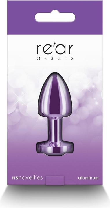Produktbild NS Novelties Small Anal Plug Rear Assets Aluminum Butt Plug for Beginners Metal Anal Toy with Gem Petite Size (Pu