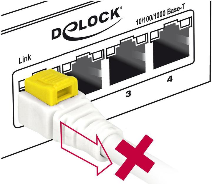 Image du produit Delock Câble patch : S/STP, 2m, blanc (S/FTP, CAT6a, 2 m)