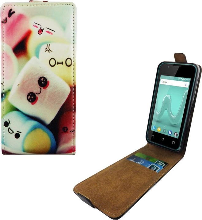 Actual product image König Design Wiko Sunny 2 Case Mobile Cover Protective Bag Flip Cover Shell Colourful (Wiko Sunny 2)
