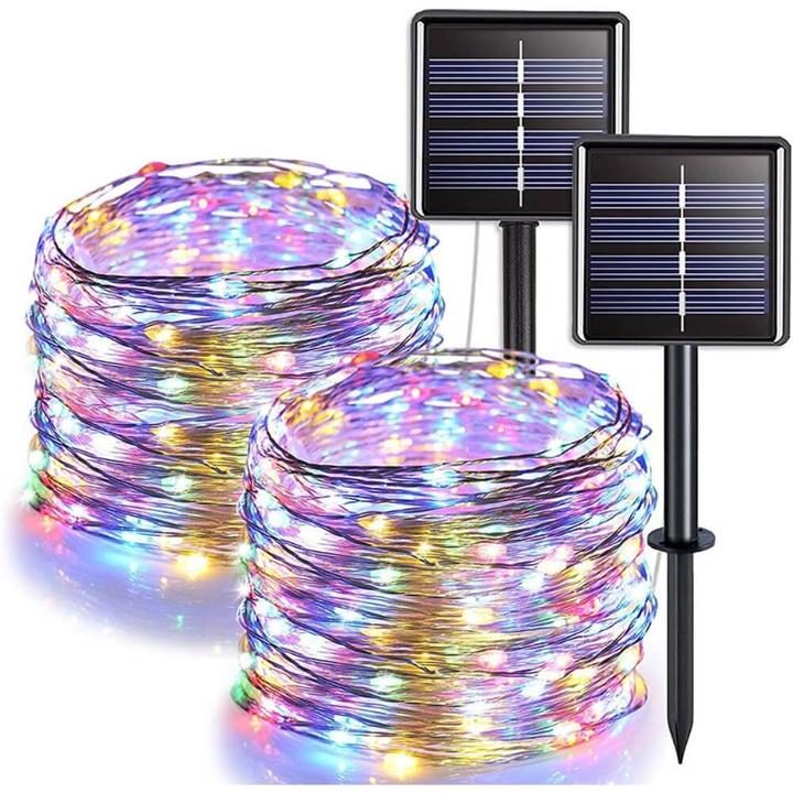 Actual product image Cover-Discount 32m Solar Wire Light Chain Multicolour (32 m)