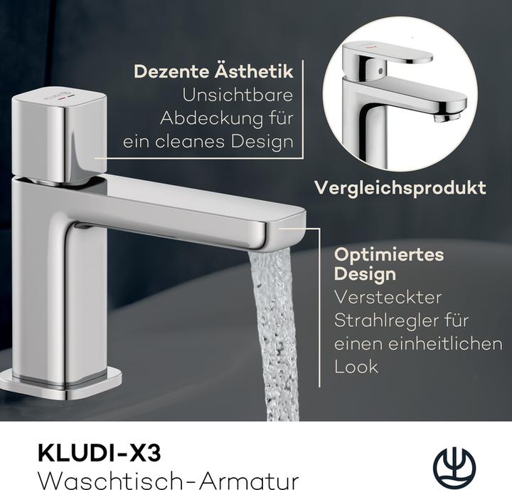 Actual product image Kludi X3 Pillar tap