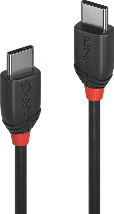 Actual product image Lindy black line (0.50 m, USB 3.1)