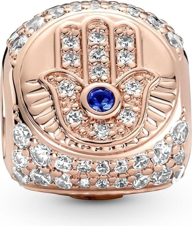 Produktbild Pandora Charm Hamsa, Allsehendes Auge & Feder (Roségold plattiert, Metalllegierung)