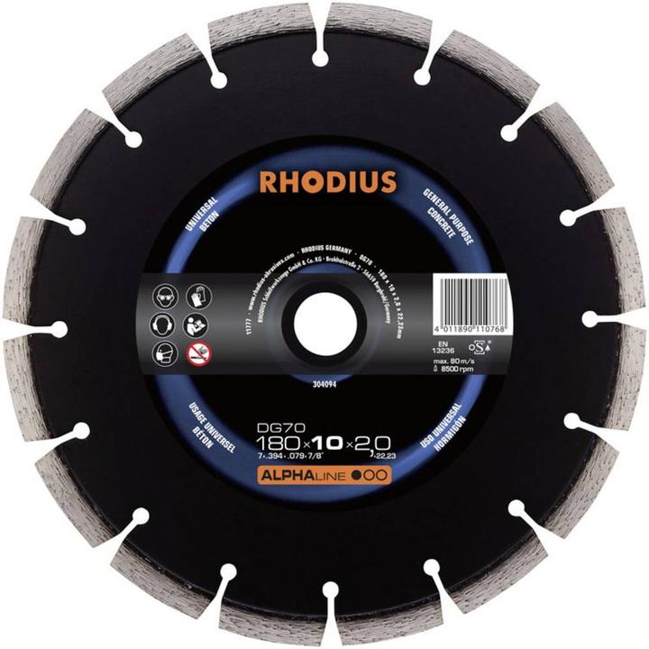Immagine prodotto Rhodius Disco da taglio diamantato DG70