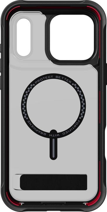 Produktbild Zagg Case für Apple iPhone 17 Pro Max Rainier Snap mit Kickstand smoke black (Apple iPhone 17 Pro Max)