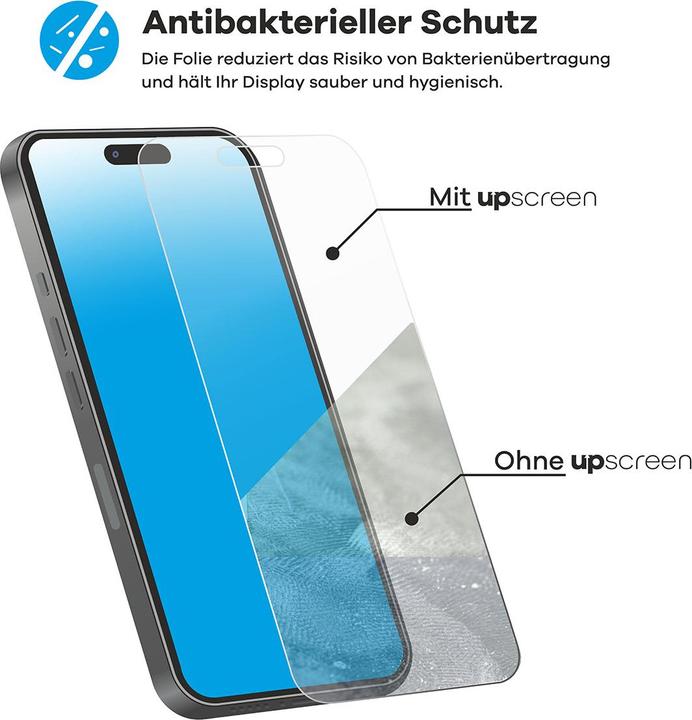 Produktbild upscreen Antibakterieller Displayschutz (1 Stück, Samsung Galaxy S21+)