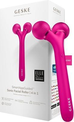 Actual product image Konjac Sponge Roller soniczy do twarzy 4w1 Geske z Aplikacją (magenta)