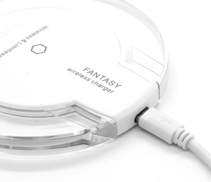 Produktbild PhoneLook Kabellos Ladestation Qi Wireless transparent Fantasy Ladegerät für Smartphone Glas/ (5 W)