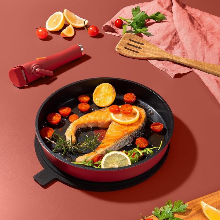 Actual product image MasterPRO Share & Play Stackable Cookware Set with Non-Stick Coating and Heat Indicator (Frying pan, Pot, Cast aluminium)