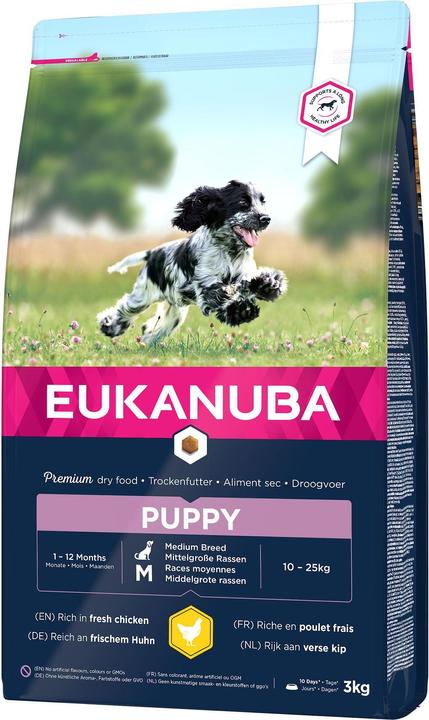 Produktbild Eukanuba Puppy Medium Breed Huhn (Junior, 1 Stk., 3000 g)