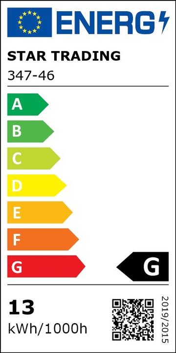 Label énergétique Star Trading PAR38 (E27, 13 W, 900 lm, 1 x, G)