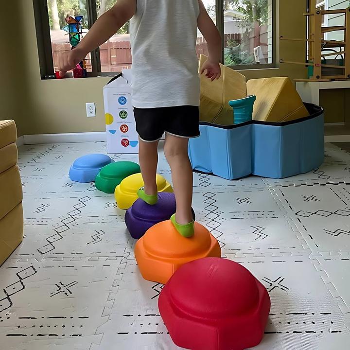 Immagine prodotto Milkii Gioco di equilibrio per bambini, set di 3 Stepping Stones in schiuma EPP