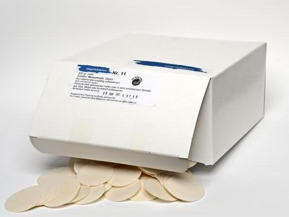 Produktbild csk kontorbedarf Siegeloblaten Nr. 11 40mm weiss VE=420g netto