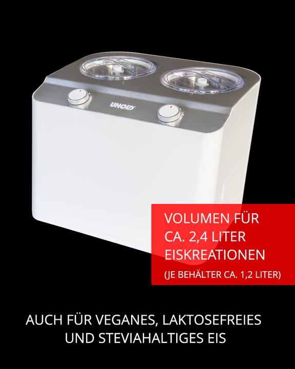 Actual product image Essge Unold 48830 Ice cream maker Doppio bianco (EU plug)
