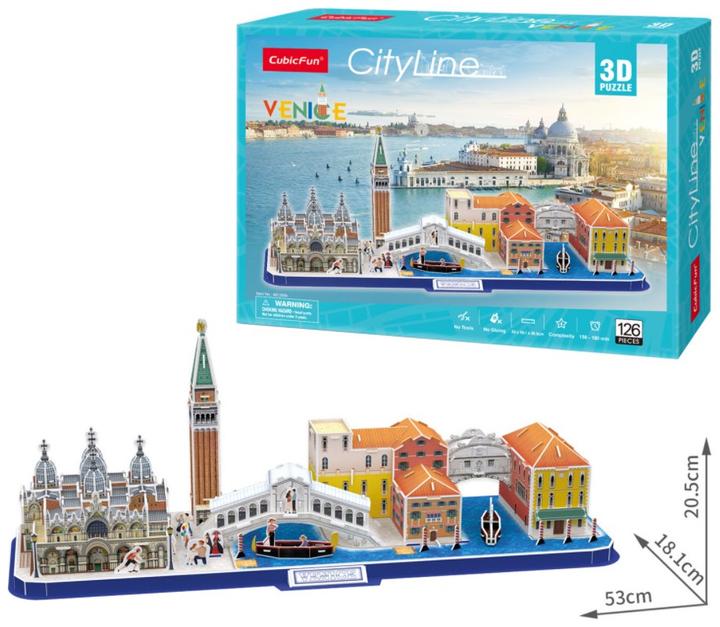 Immagine prodotto Cubicfun CUBIC FUN CITY LINE 306-20269 PUZZLE 3D - VENEZIA (126 pezzi)