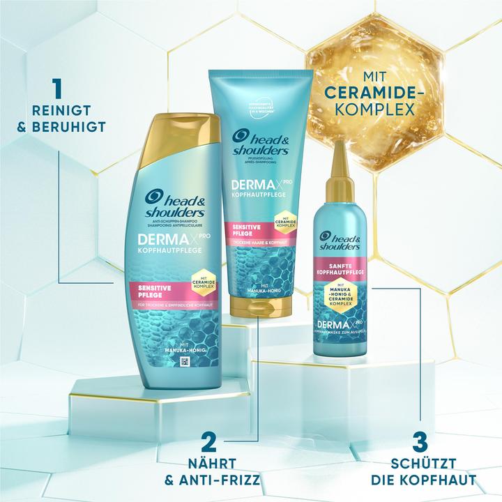 Produktbild Head & Shoulders Derma X Pro Shampoo Sensitive Pflege Shampoo (250 ml, Flüssiges Shampoo)