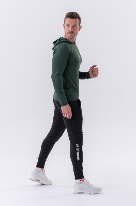 Actual product image Nebbia Slim sweatpants with zip pockets "Re-gain" 320 black (XL)