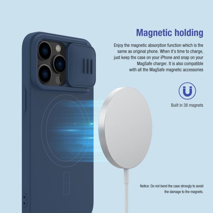 Actual product image Nillkin CamShield Silky Case for Apple iPhone 14 Pro (Black) (Apple iPhone 14 Pro)