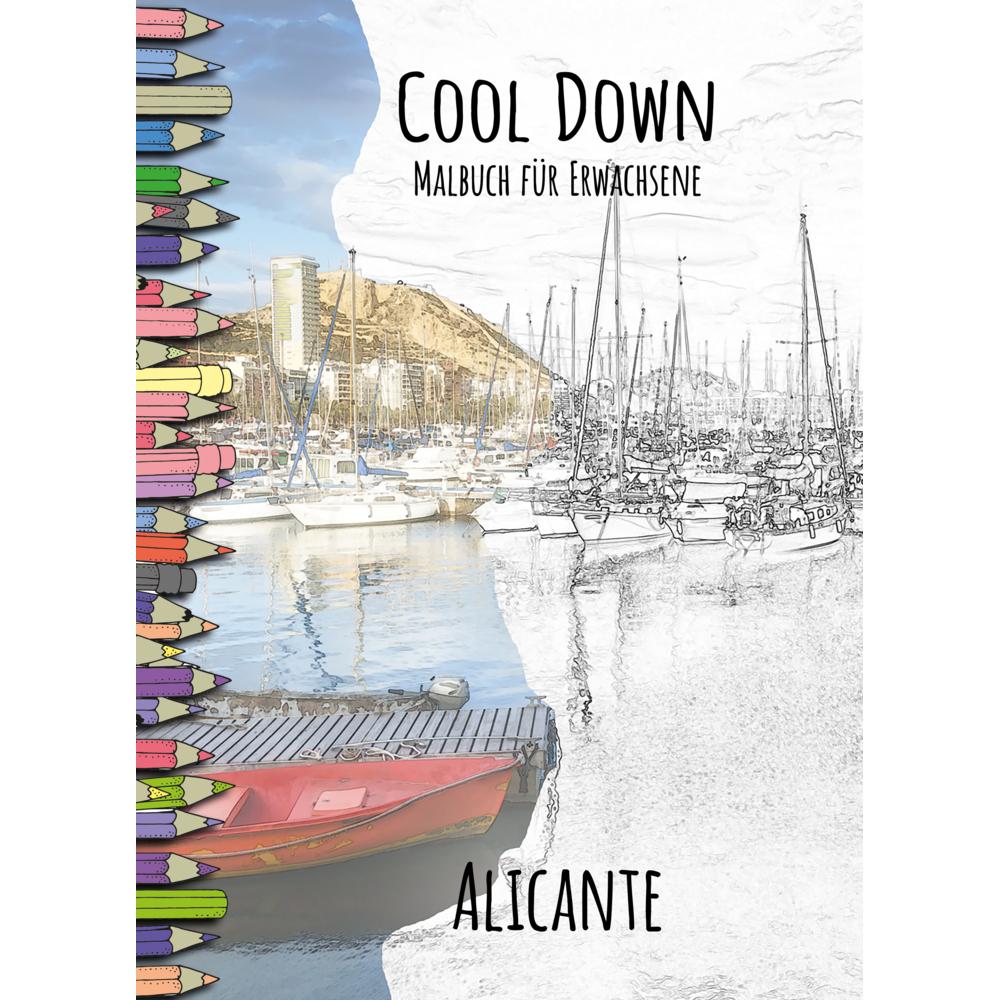 Herpers Cool Down Malbuch für Erwachsene: Alicante