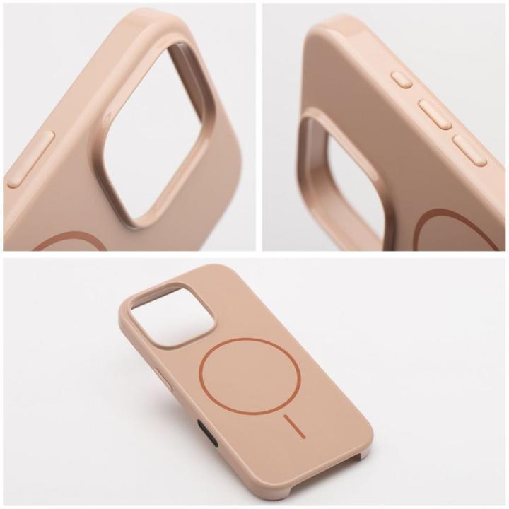 Produktbild OEM Back panel cover Glossy Mag Cover compatible with MagSafe for IPHONE 13 / 14 desert gold (Apple iPhone 13)