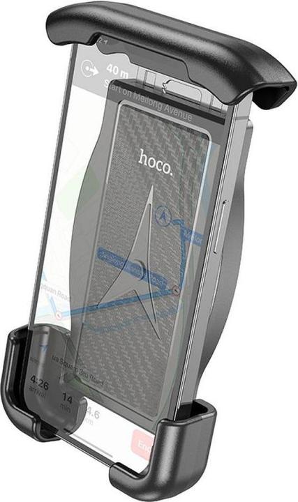Actual product image Hoco - Motorcycle Holder (CA119) - Strong Grip, for Phones 4.5 - 7", for Rearview Mirror - Black