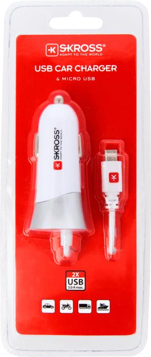 Produktbild Skross Dual USB Car Charger + USB Micro