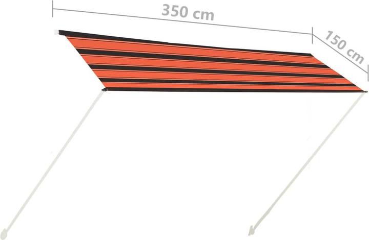 Produktbild vidaXL Seitenmarkise (350 x 150 cm)