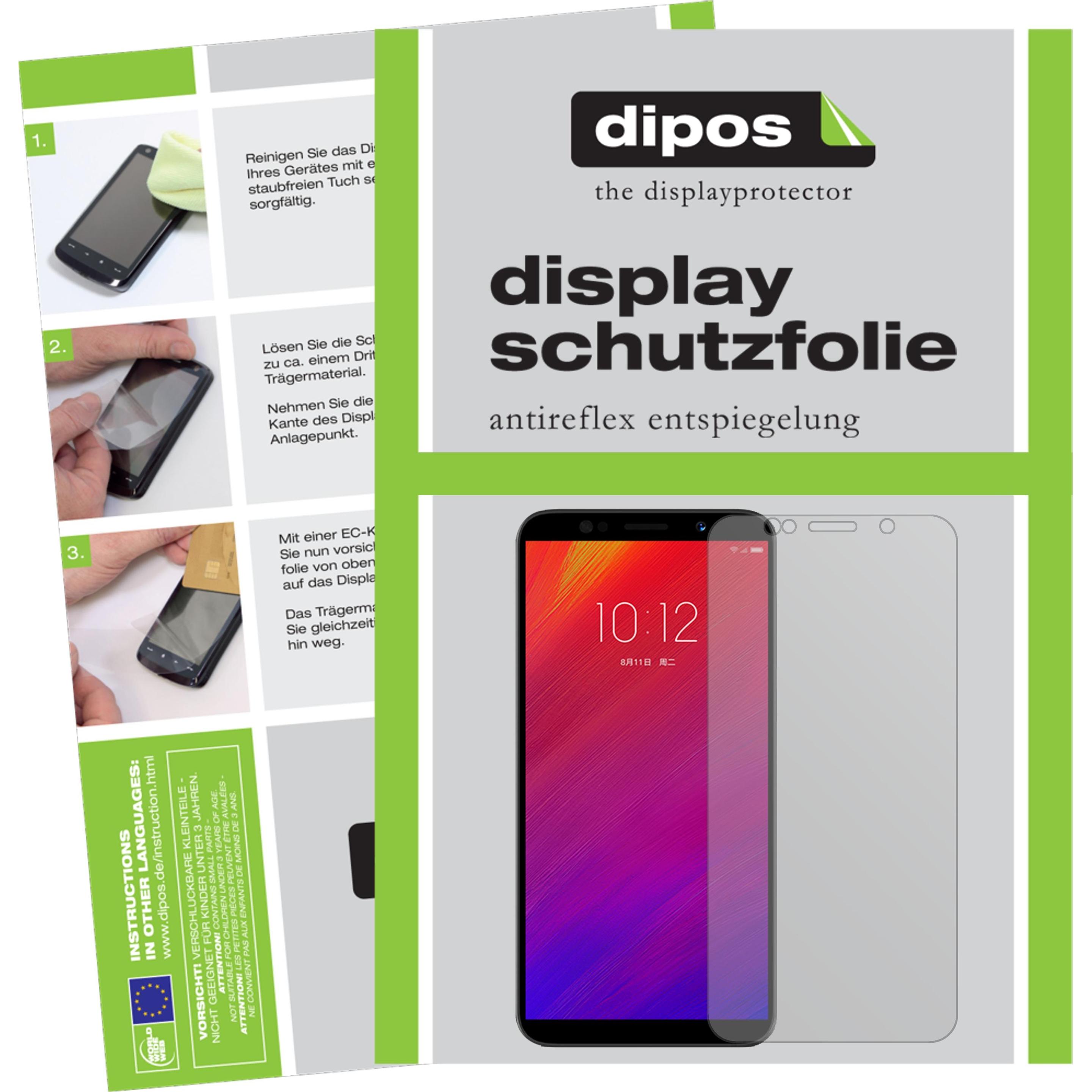 Dipos Displayschutzfolie Antireflex (6 Stück, Lenovo A5), Smartphone Schutzfolie, Transparent