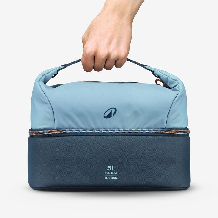 Immagine prodotto Quechua Lunchbox Isoliertasche 5 l mit 1-l-Lebensmitteldose aus Kunststoff - 100 (5 l)