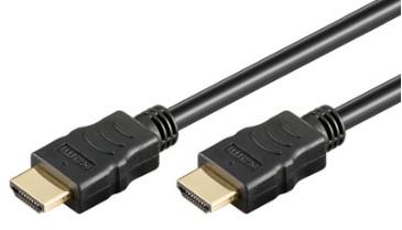 Produktbild Goobay High Speed HDMI™ Kabel mit Ethernet, Schwarz, 1.5 m (1.50 m, HDMI, 1.4)