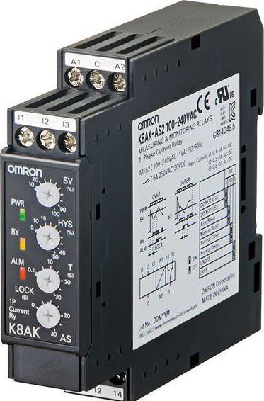 Produktbild Omron Industrial Automation Monitoring relay 22.5mm 0.1 to 8A SPDT