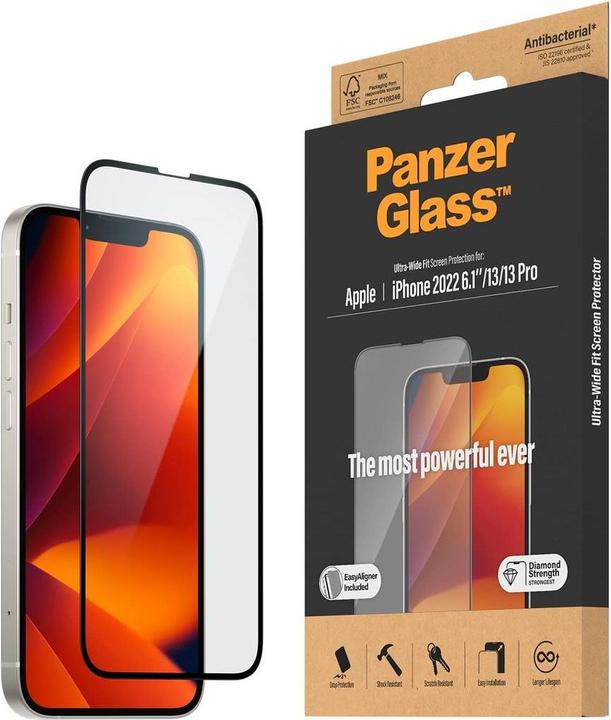 Produktbild PanzerGlass Ultra-Wide Fit (1 Stk., Apple iPhone 13, Apple iPhone 13 Pro, Apple iPhone 14)