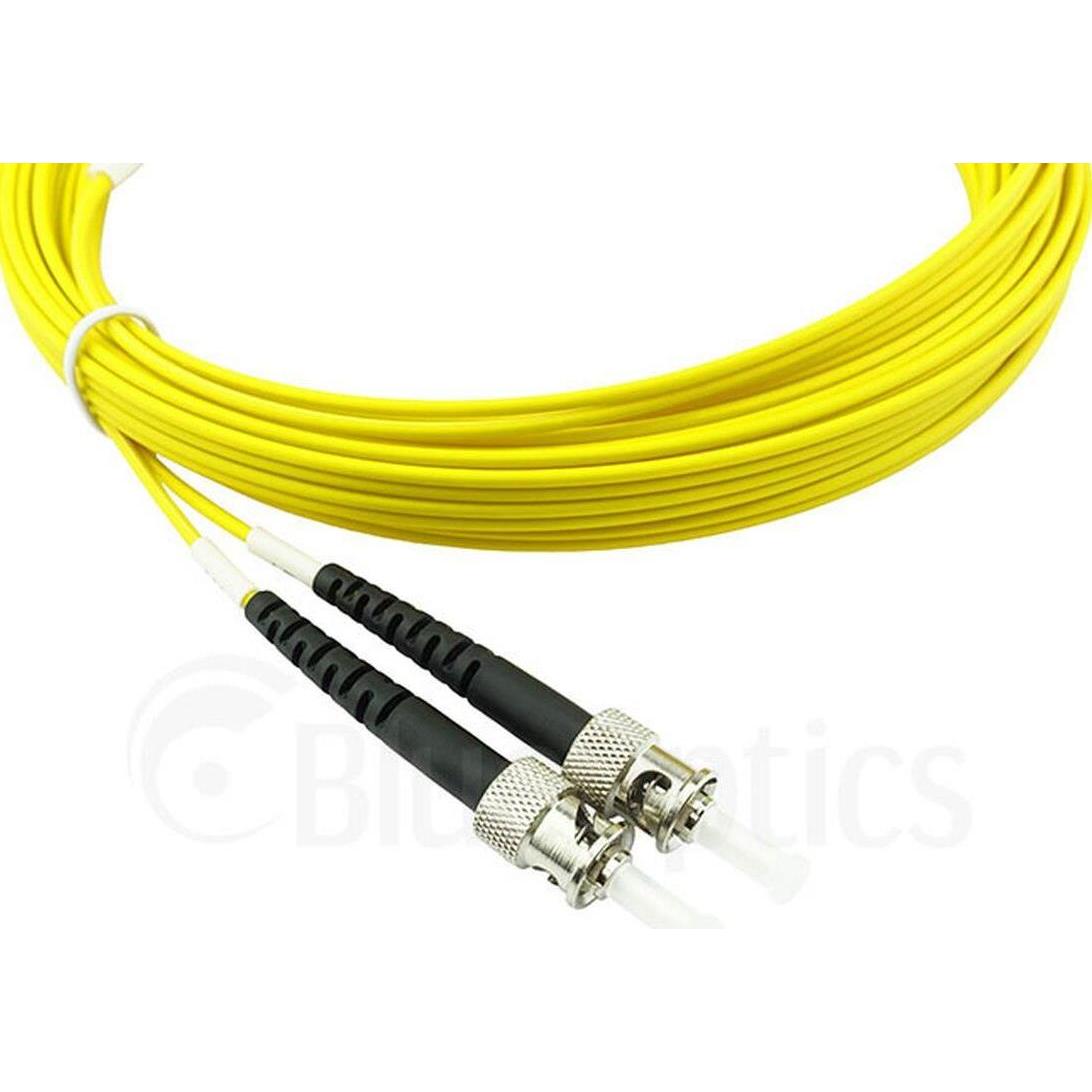 BlueOptics Cavo patch in fibra ottica duplex ST-ST monomodale 15 metri (S/UTP, CAT6, 15 m), Cavo di rete