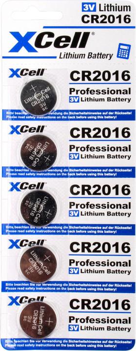 Produktbild Hückmann Knopfzelle Lithium 3V (5 Stk., CR2016, 90 mAh)