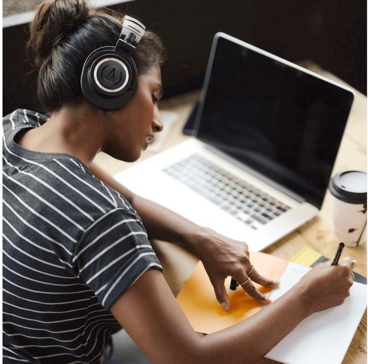 Actual product image Audio-Technica ATH-M50xBT2 (No noise cancellation, 50 h, Cable, Wireless)